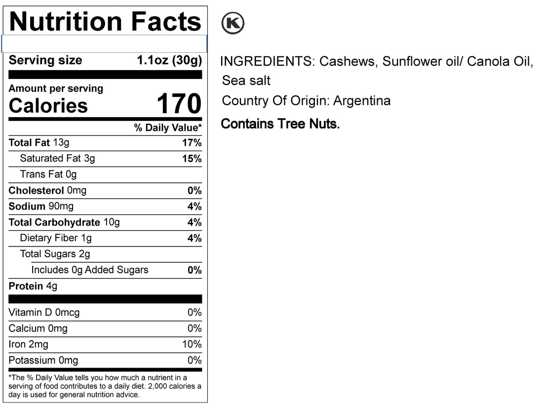 Cashew (Roasted, Salted)