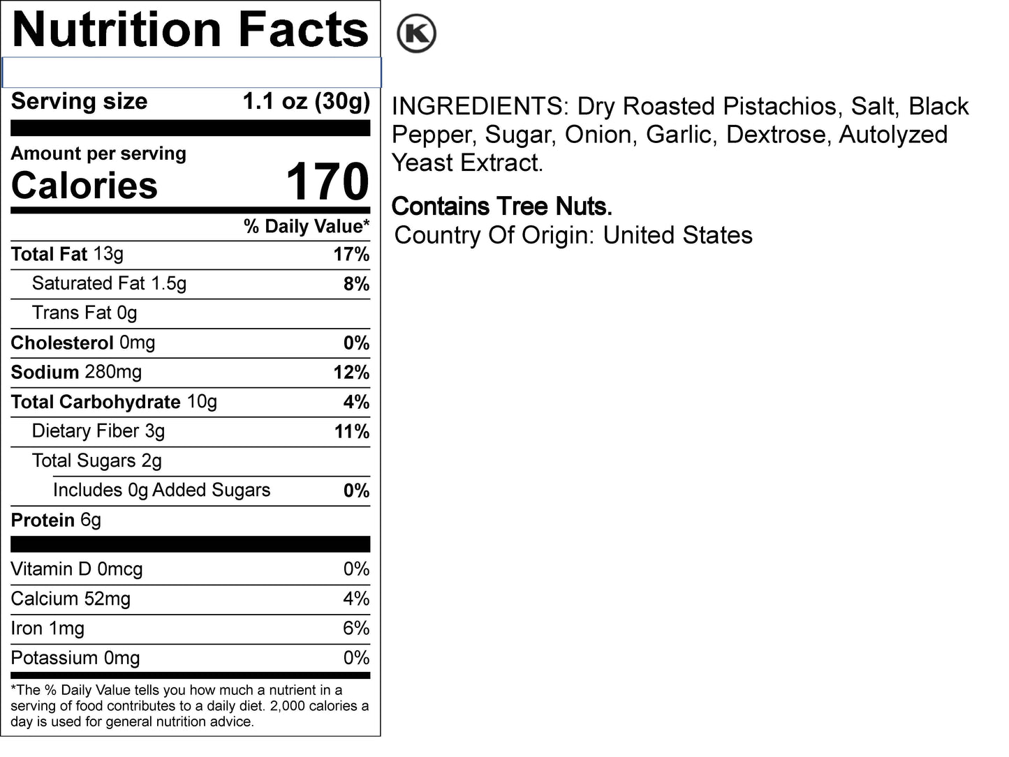Pistachios Salt & Pepper