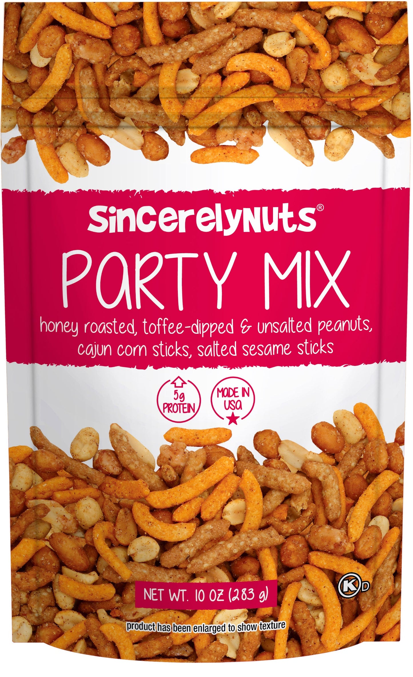 Sincerely Nuts Gourmet Party Mix  Snacks, 10oz - Kosher Certified -