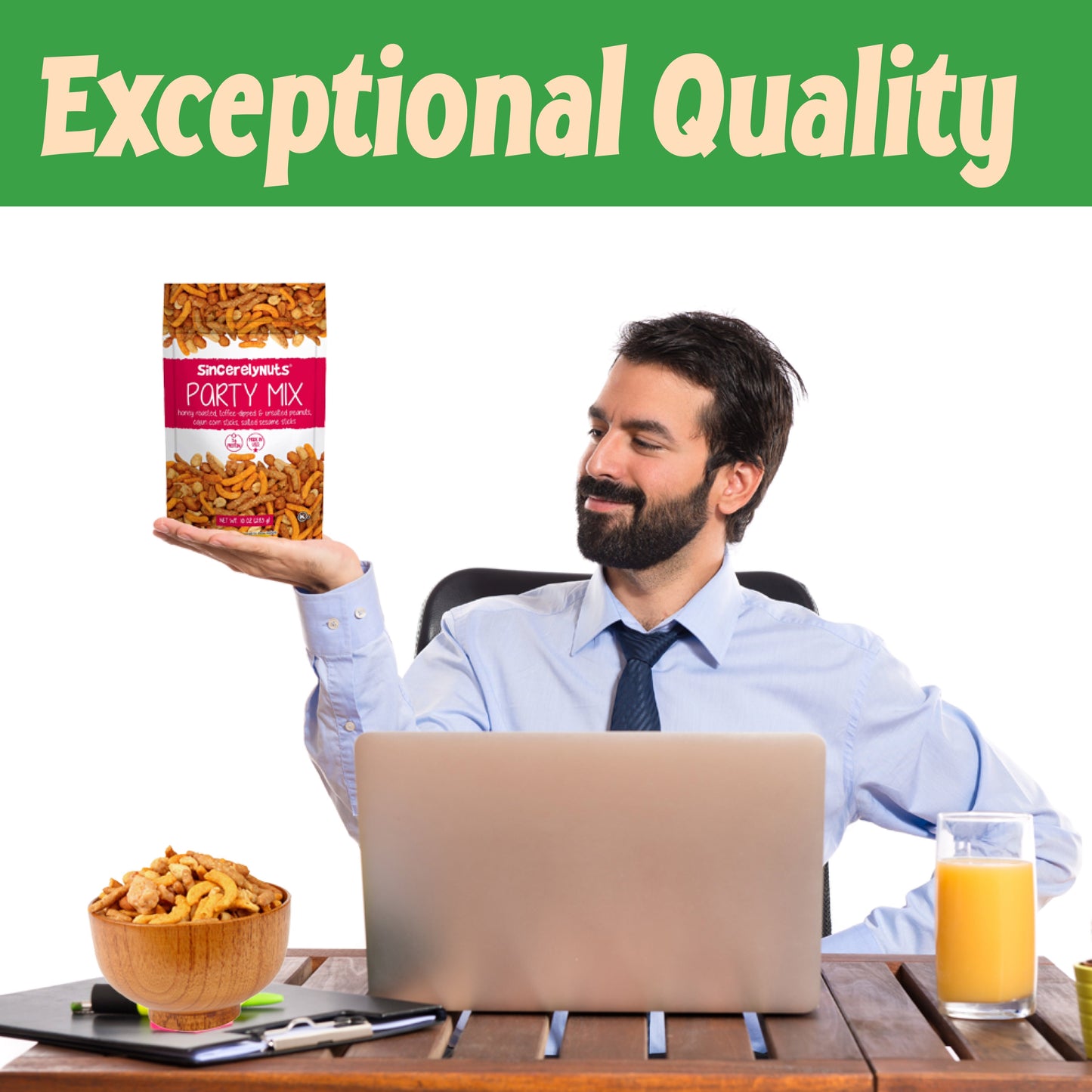 Sincerely Nuts Gourmet Party Mix  Snacks, 10oz - Kosher Certified -